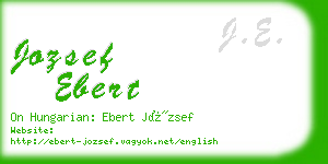 jozsef ebert business card